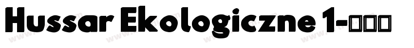 Hussar Ekologiczne 1字体转换